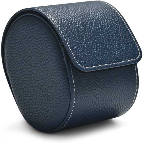 Luxury Leather Travel Watch Case Single Watch Box for Men and Women Portable Jew